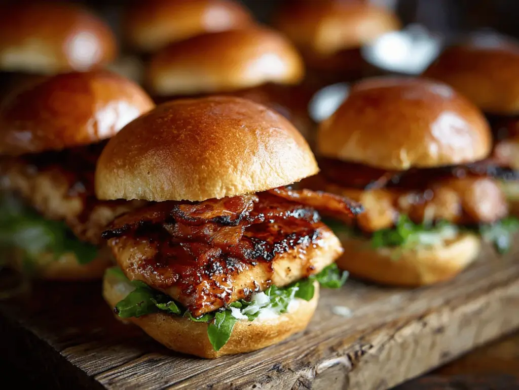 Maple Bacon Chicken Sliders - featured image