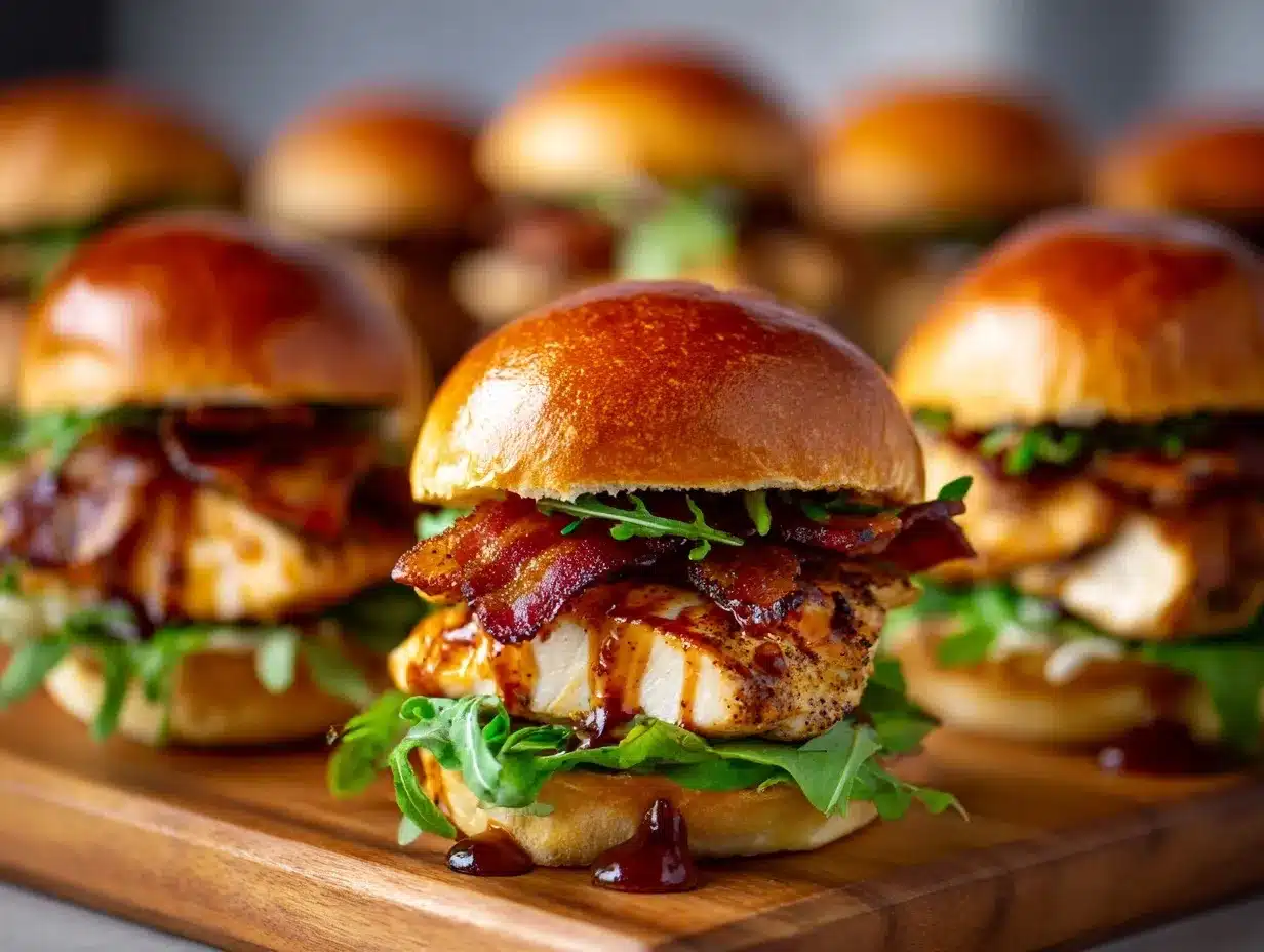 maple bacon chicken sliders preparation steps
