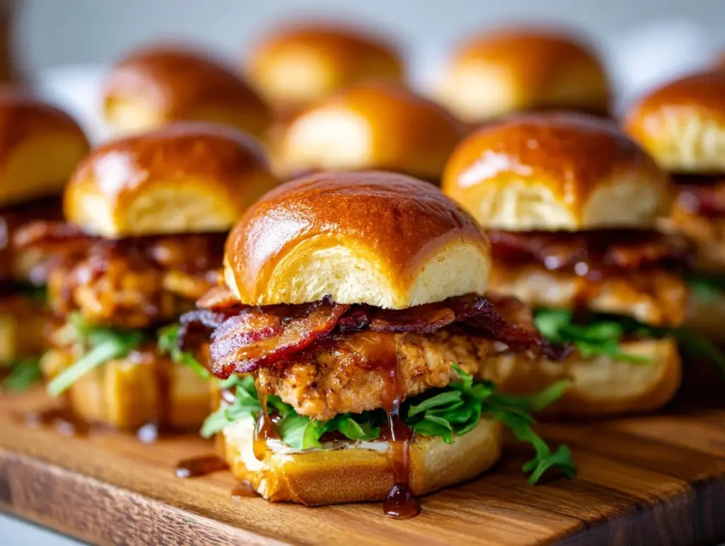 maple chicken sliders - featured image