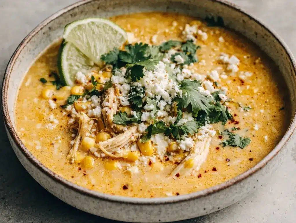 Mexican Street Corn Soup - featured image