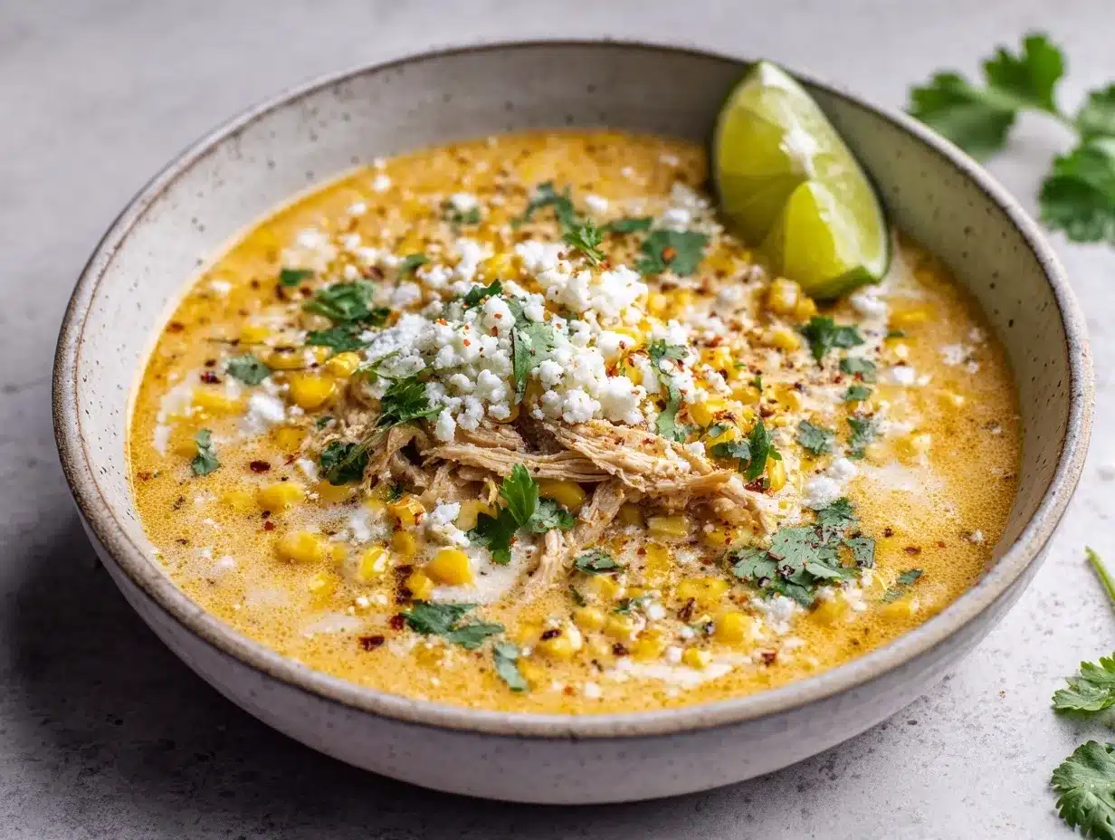 Mexican Street Corn Soup preparation steps