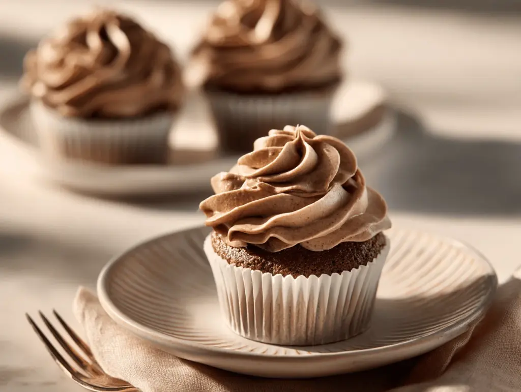 mocha swirl cream cupcakes - featured image
