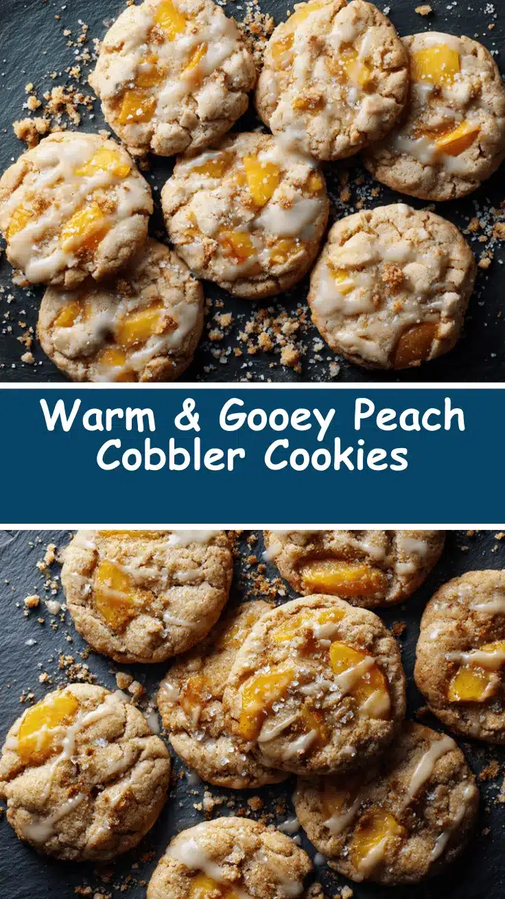 peach cobbler cookies recipe