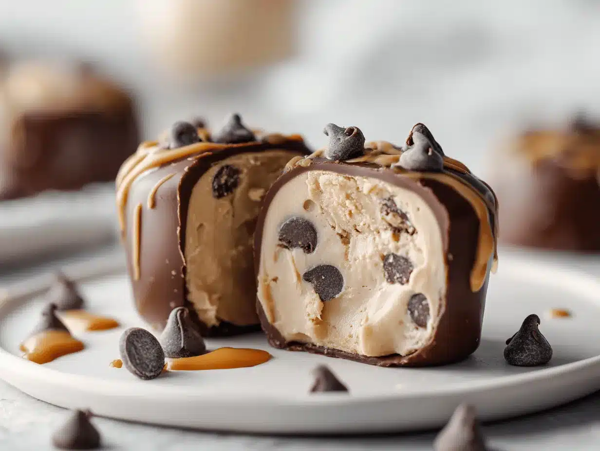 peanut butter chocolate chip frozen yogurt bites preparation steps