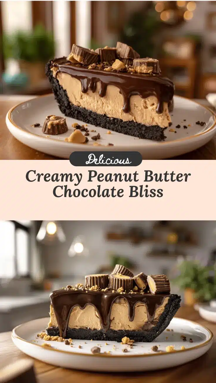 Peanut Butter Chocolate Mousse Pie recipe