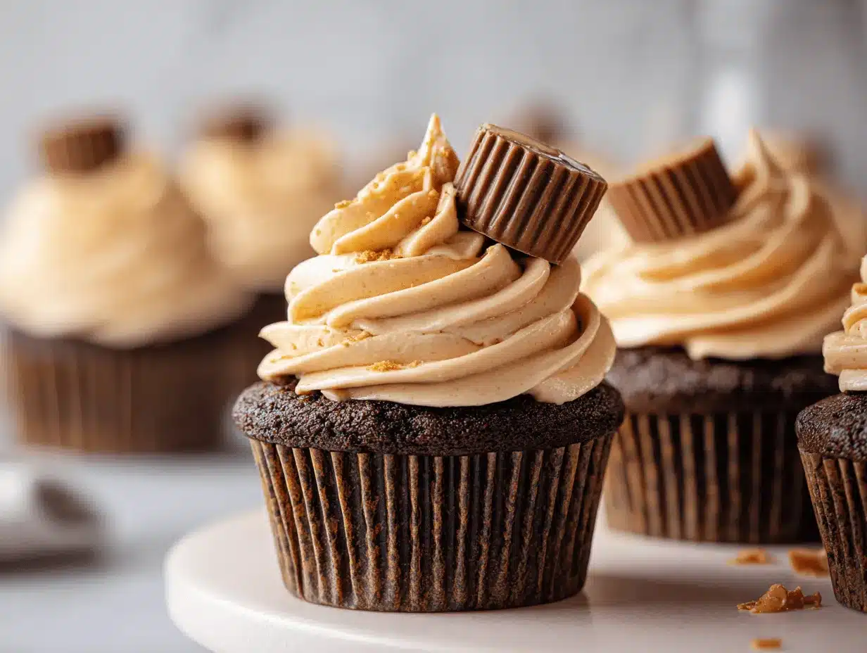 peanut butter cup cupcakes preparation steps