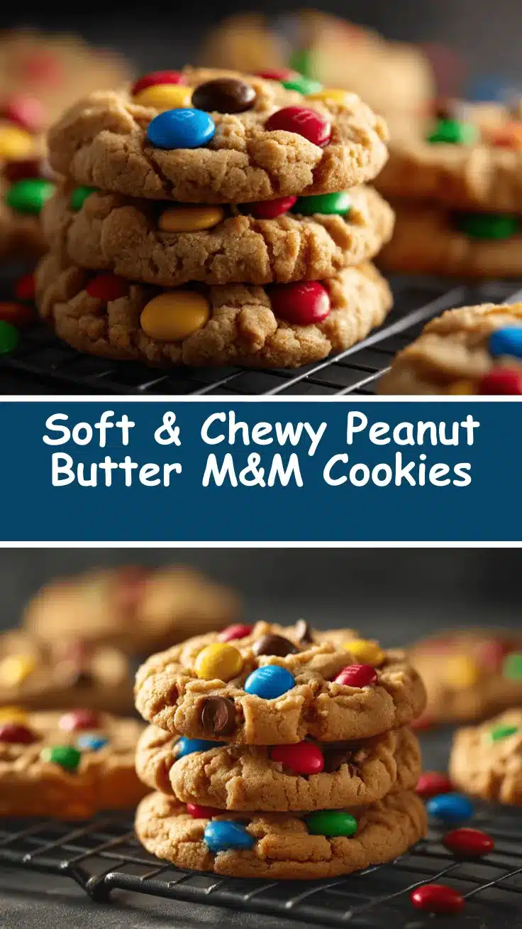peanut butter M&M cookies recipe