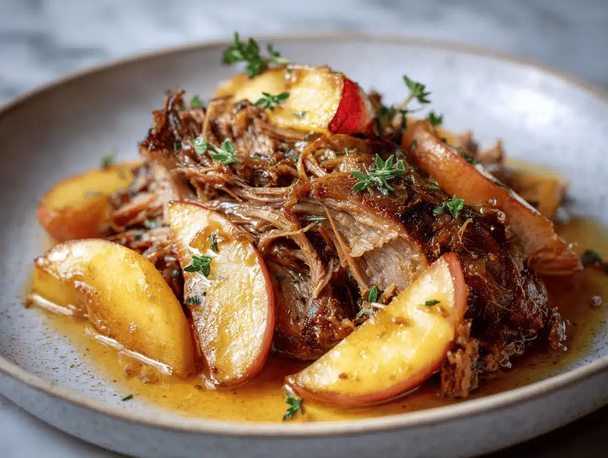 pork shoulder with apples preparation steps