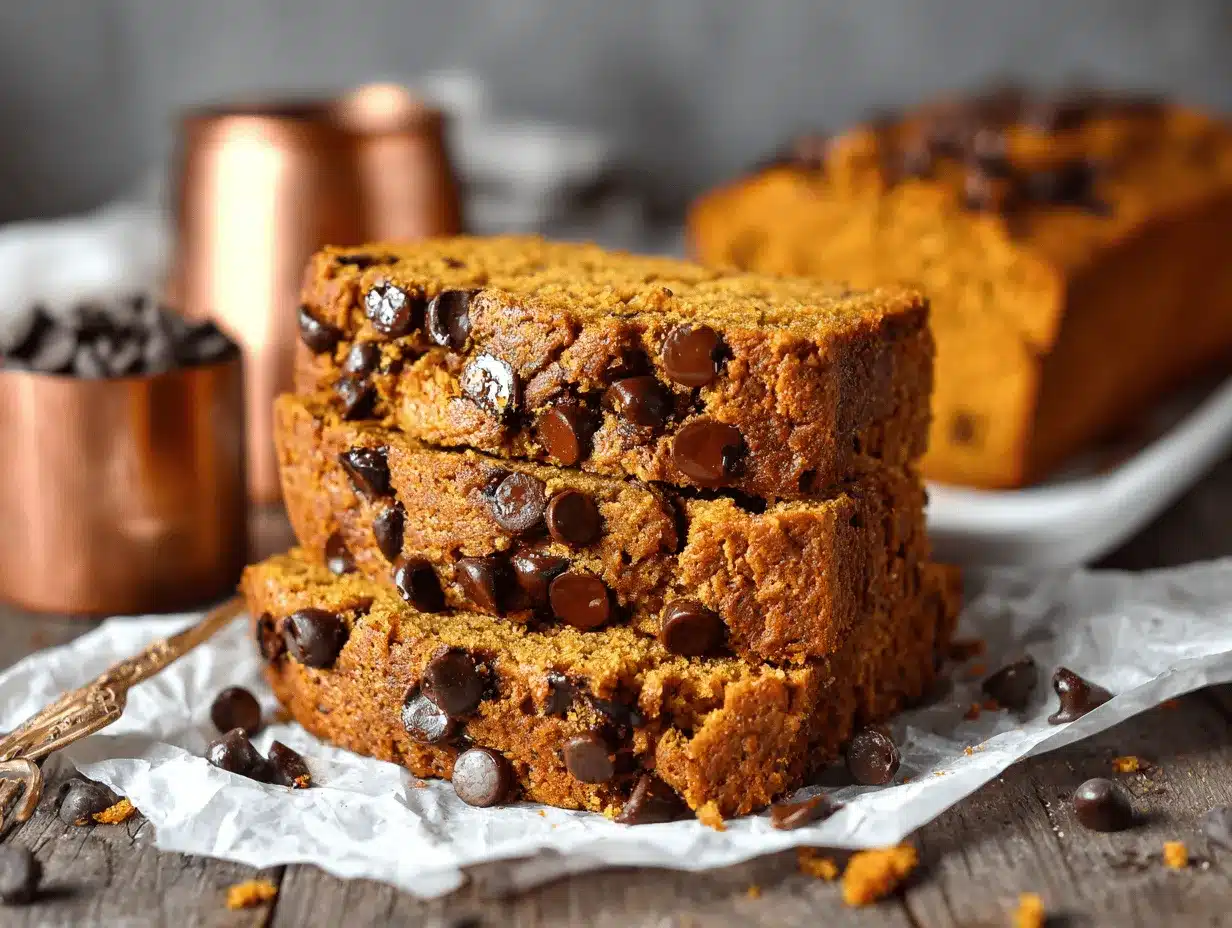 pumpkin bread with chocolate chips preparation steps