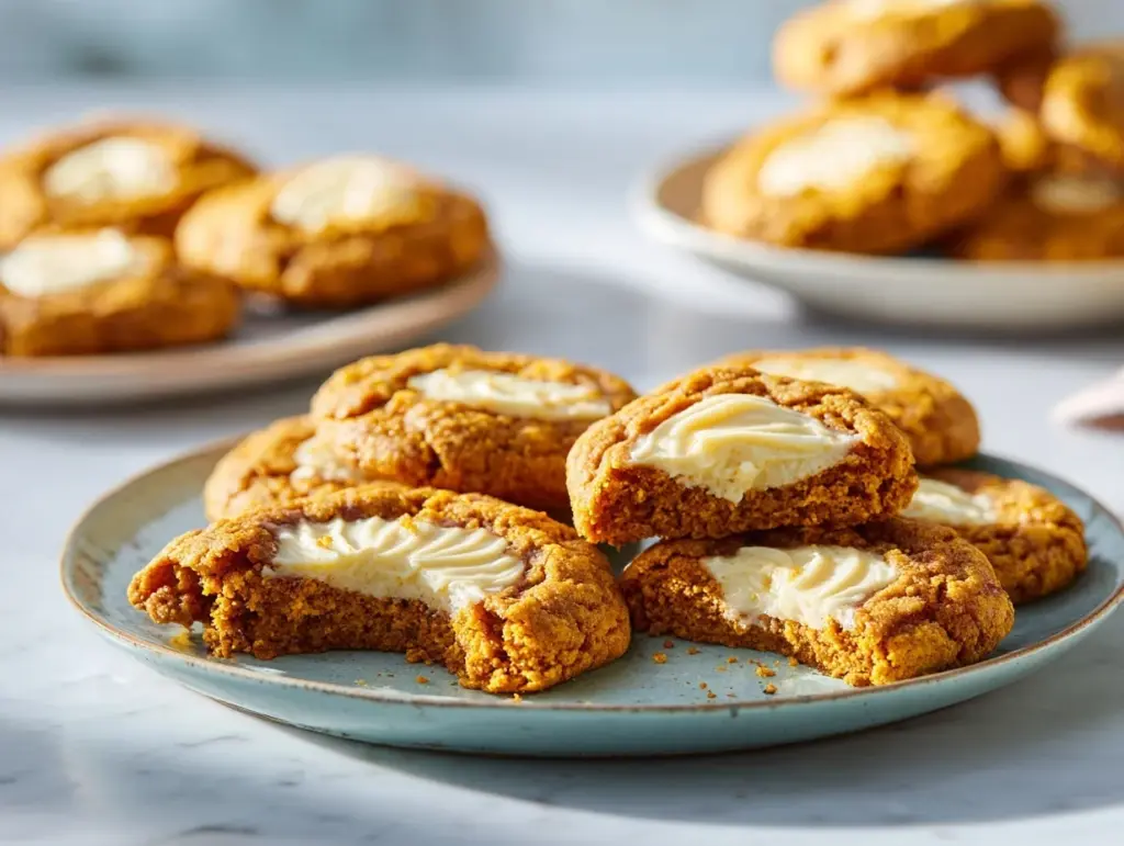 pumpkin cheesecake cookies - featured image