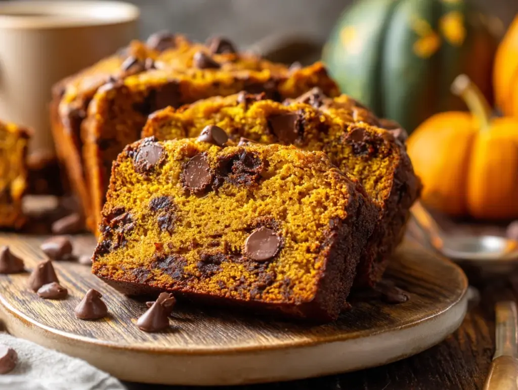 pumpkin chocolate chip banana bread - featured image