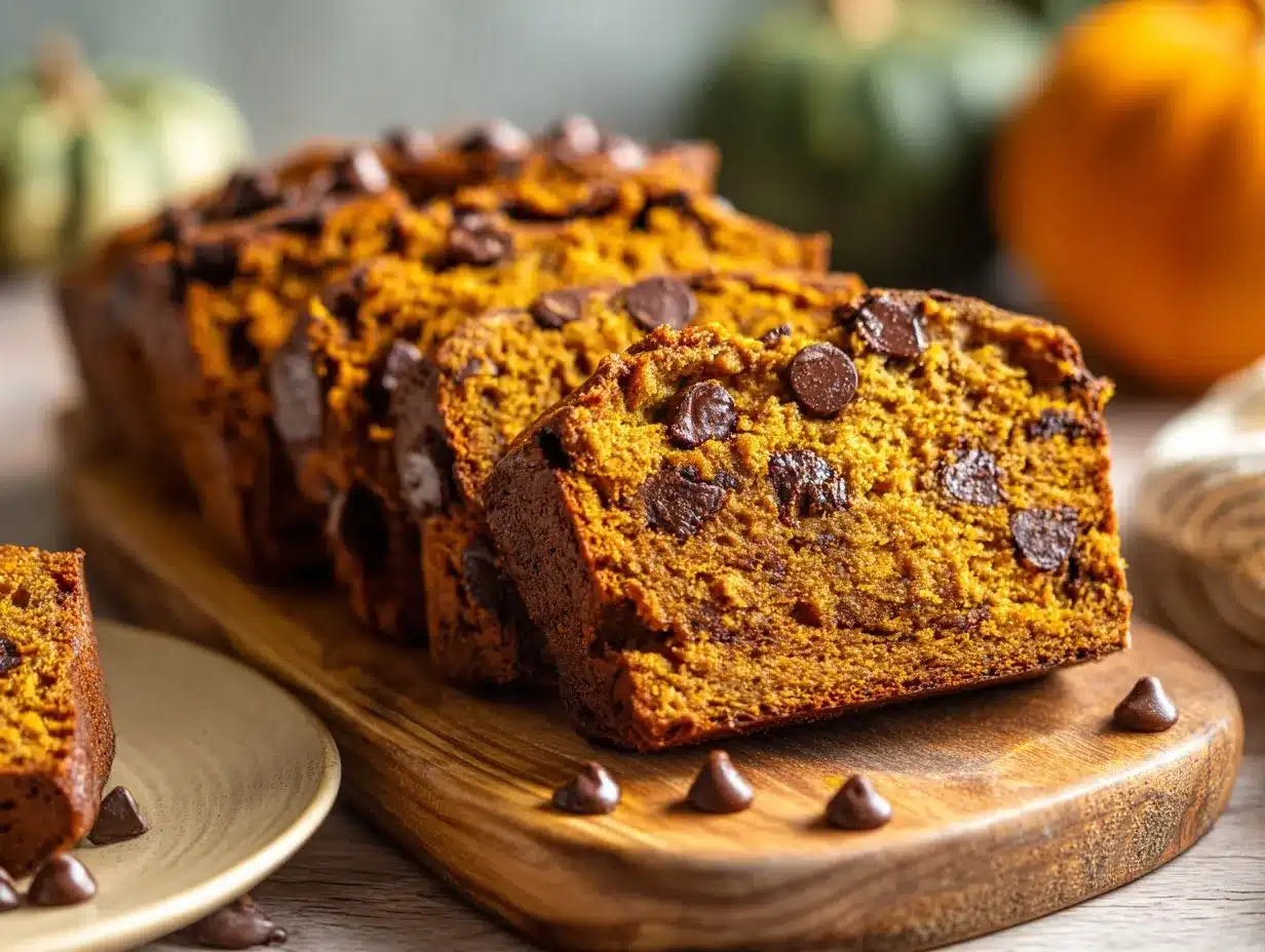 pumpkin chocolate chip banana bread preparation steps