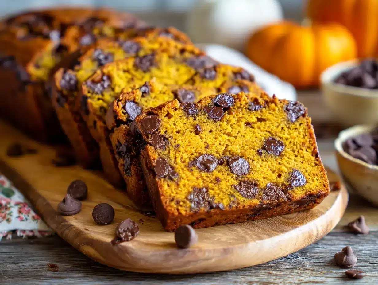 pumpkin chocolate chip bread preparation steps
