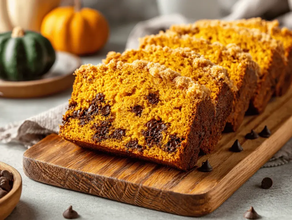 Pumpkin Chocolate Chip Streusel Bread - featured image