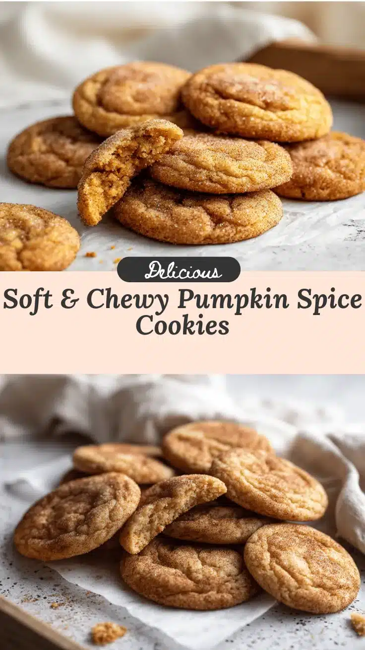 pumpkin spice snickerdoodle cookies recipe