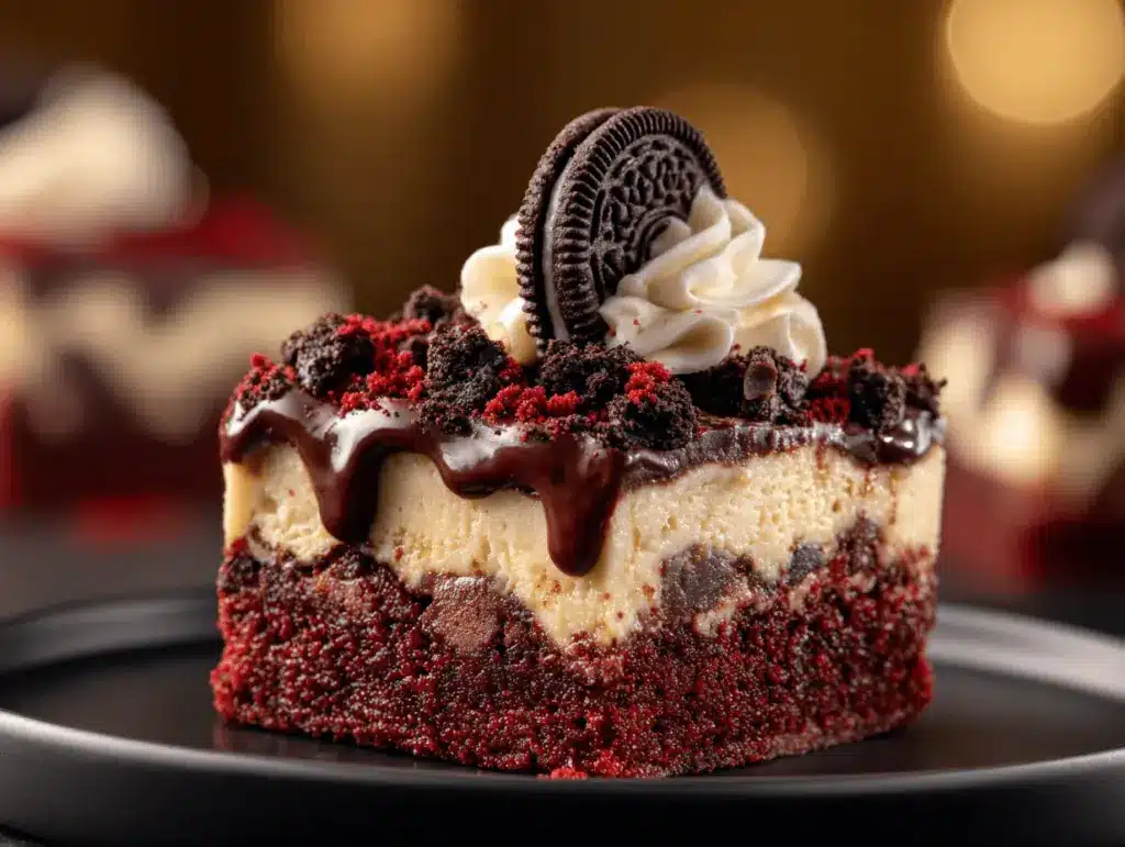 Red Velvet Oreo Cheesecake Brownies - featured image