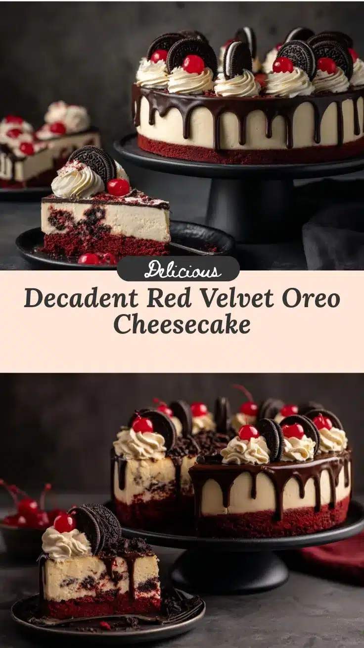 Red Velvet Oreo Cheesecake recipe