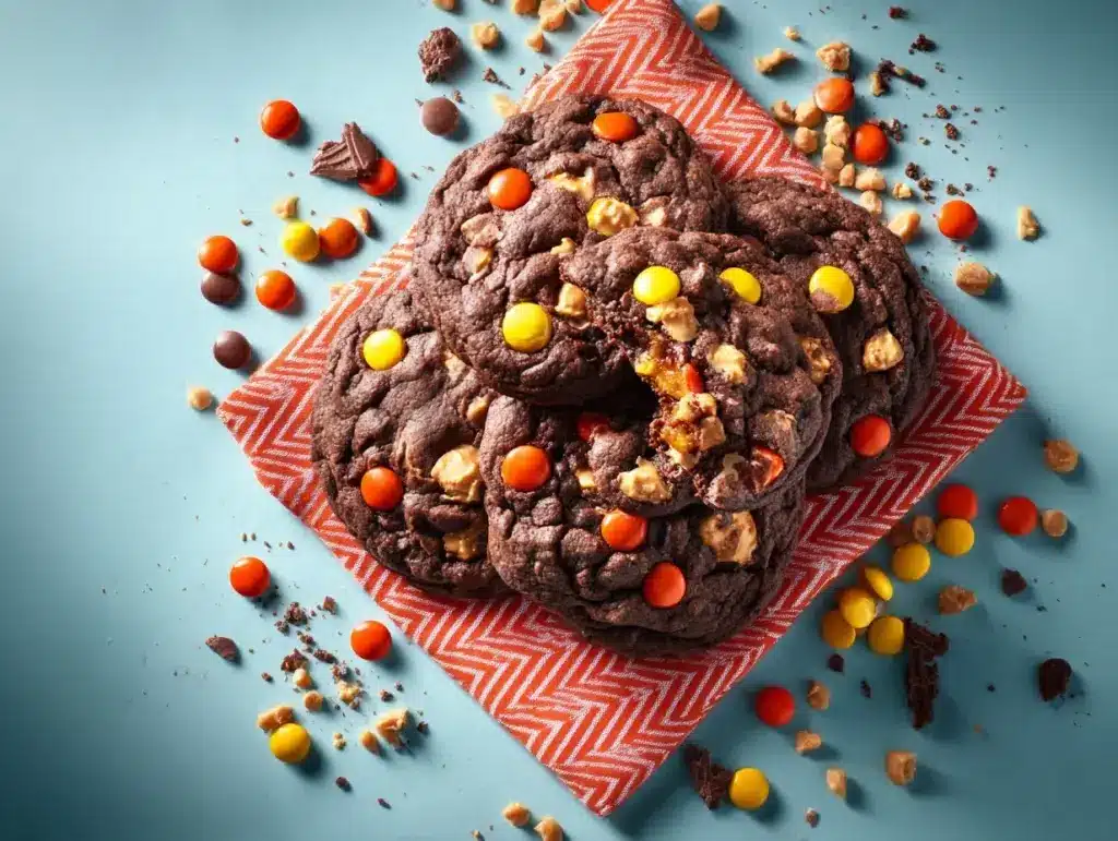 Reese’s Stuffed Chocolate Peanut Butter Cookies - featured image