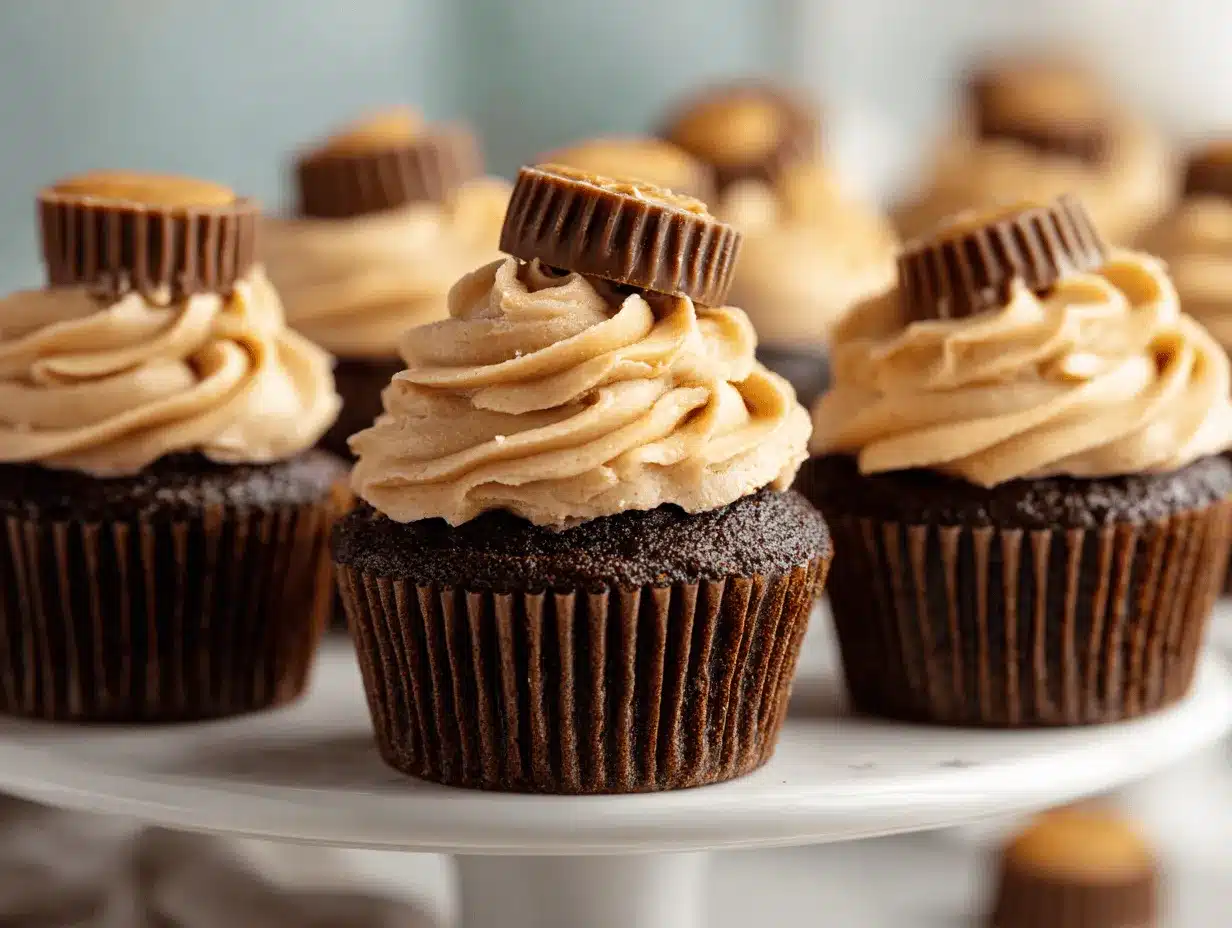 Reeses cupcakes preparation steps