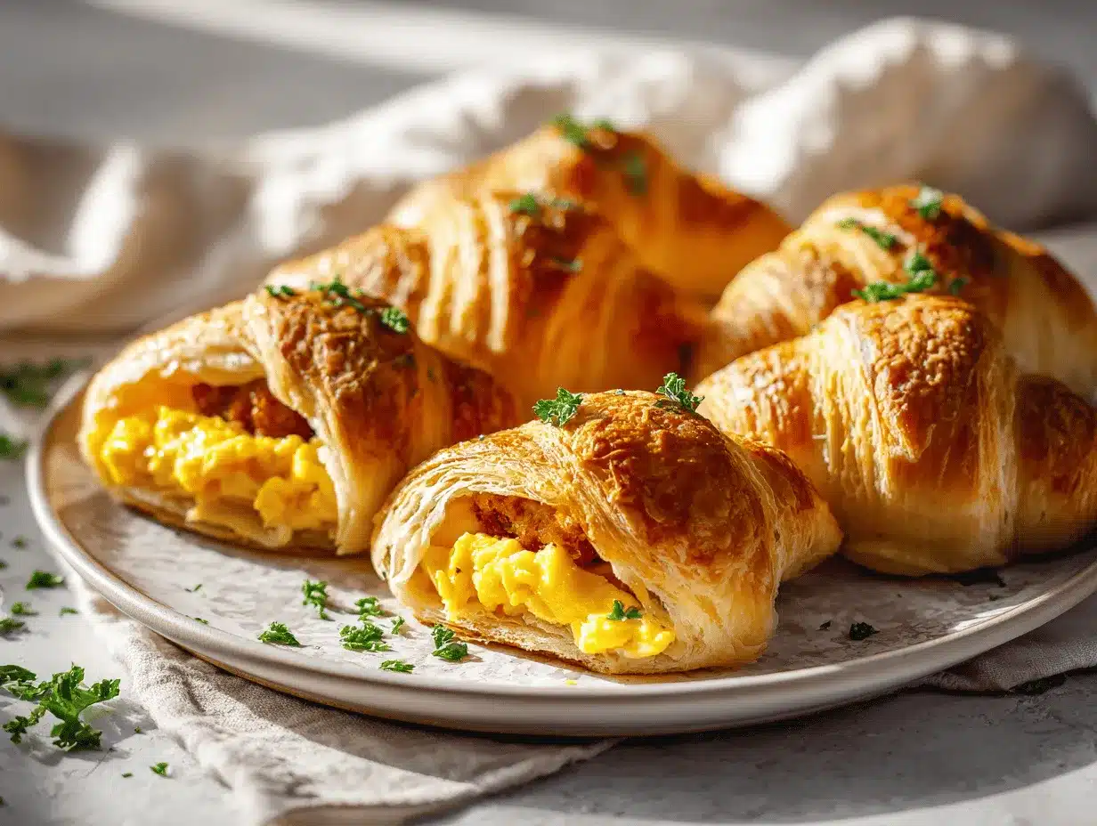 sausage egg breakfast roll-ups preparation steps