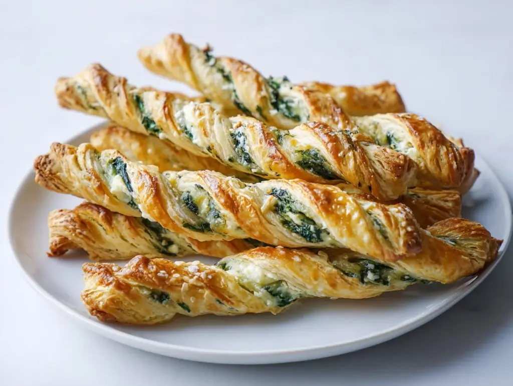 spinach feta twists - featured image