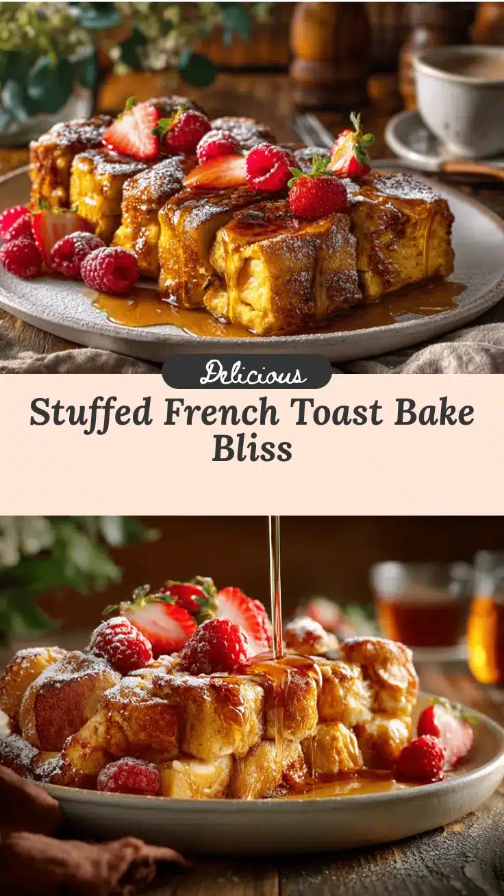 Stuffed Hawaiian Roll French Toast Bake recipe