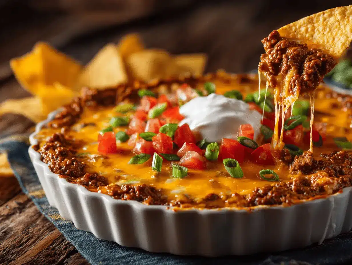 Tex-Mex Taco Dip preparation steps