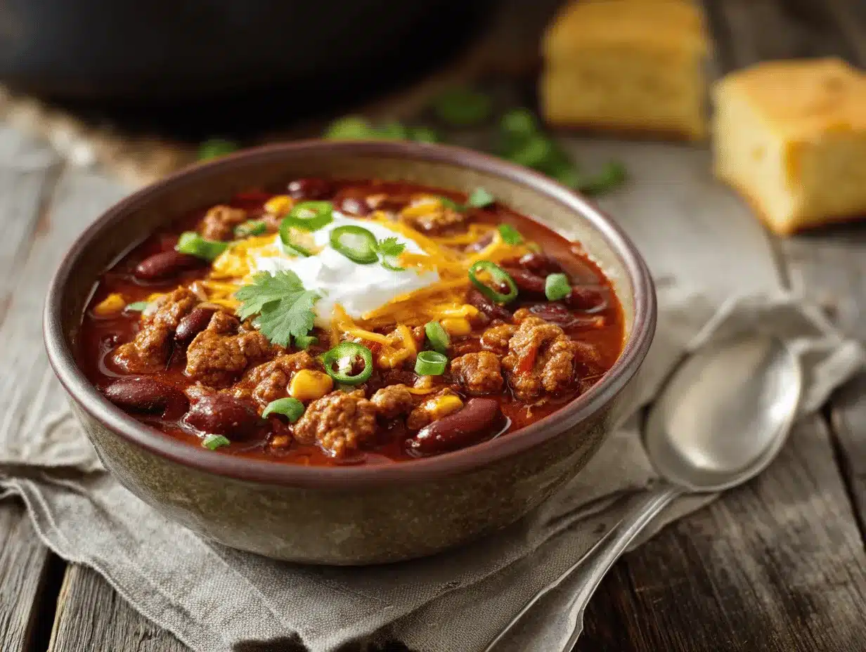 turkey chili with beans preparation steps