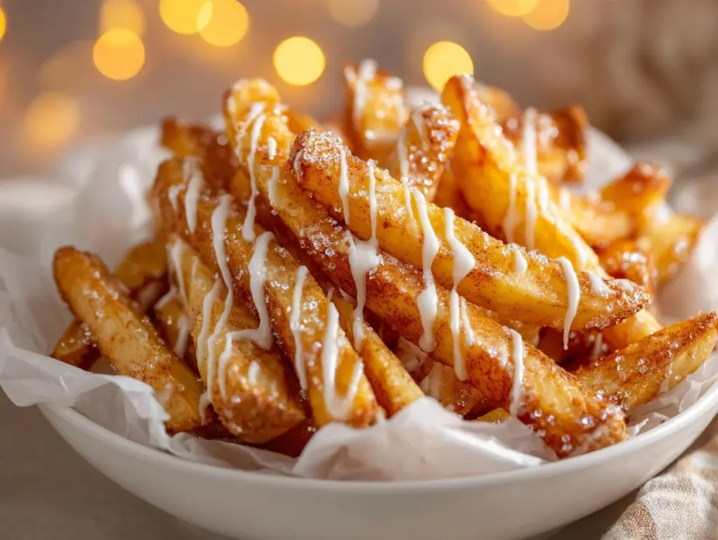 air fryer apple fries - featured image