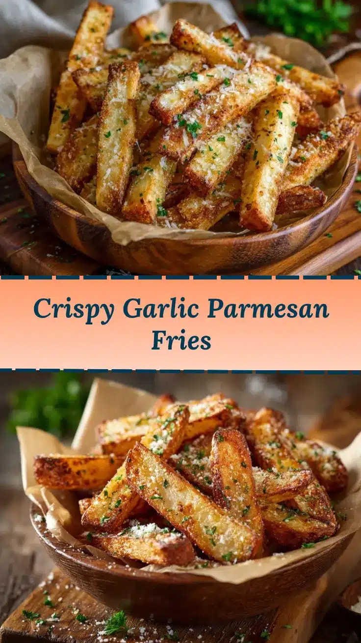 Air Fryer Garlic Parmesan Fries recipe