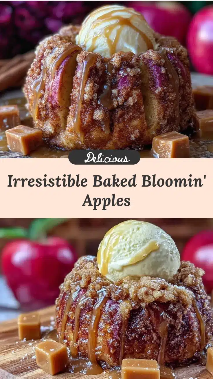 baked bloomin apples recipe