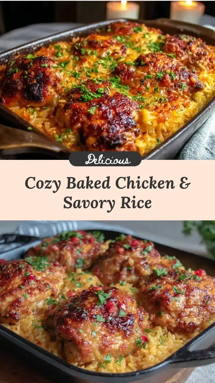 baked chicken and rice recipe