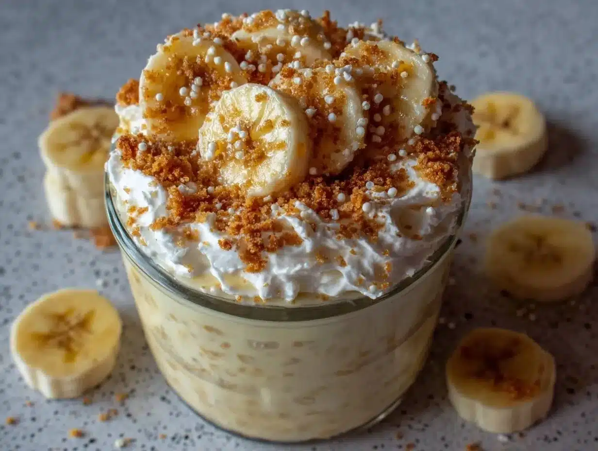 banana cream pie overnight oats preparation steps