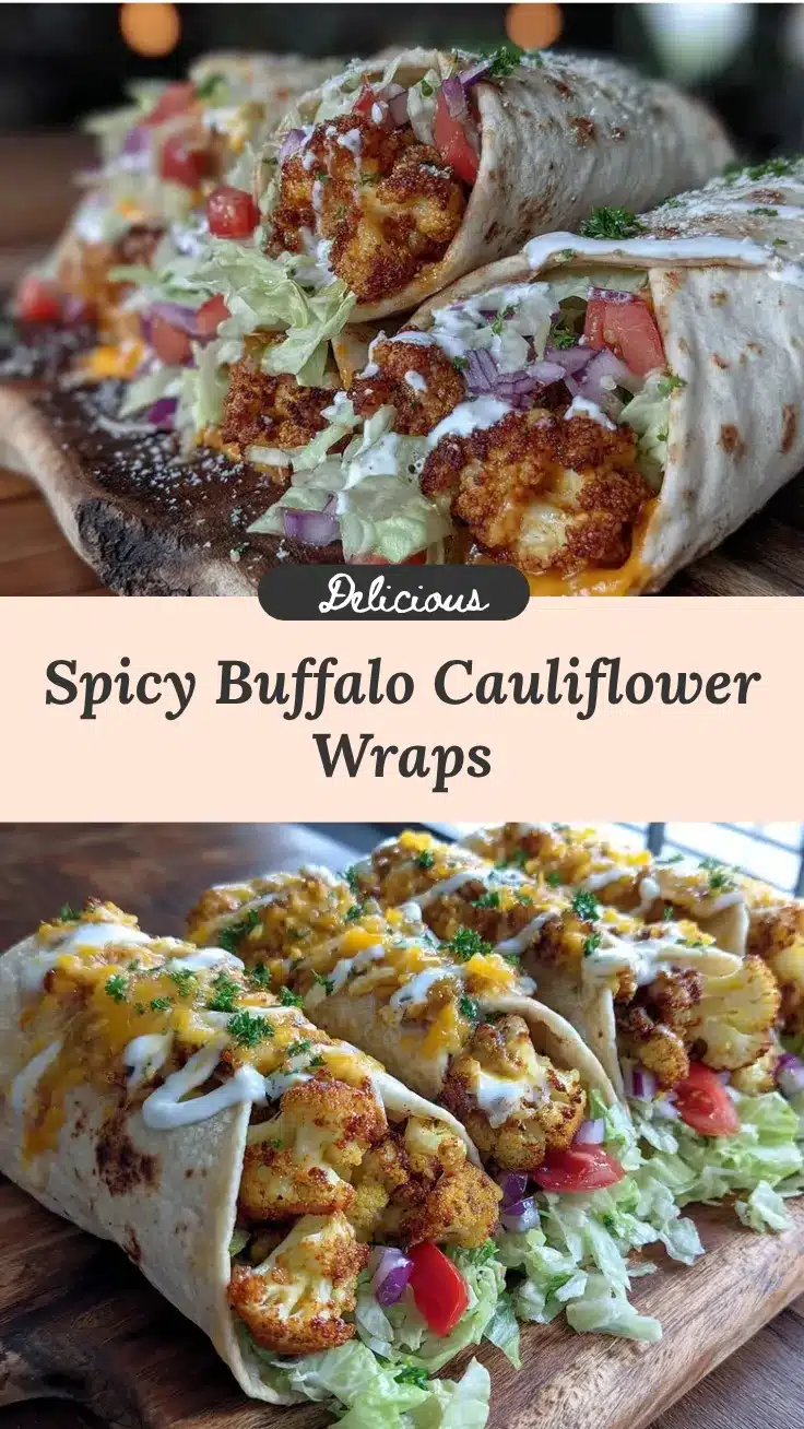 buffalo cauliflower wraps recipe