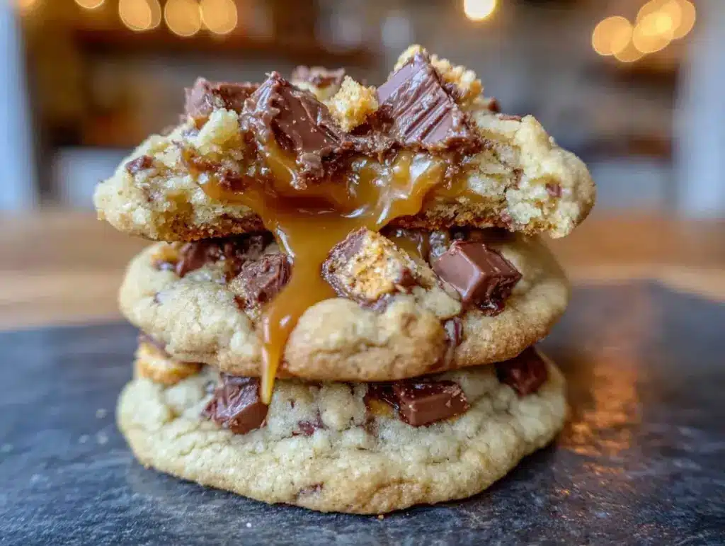 Butterfinger Caramel Crunch Cookies - featured image