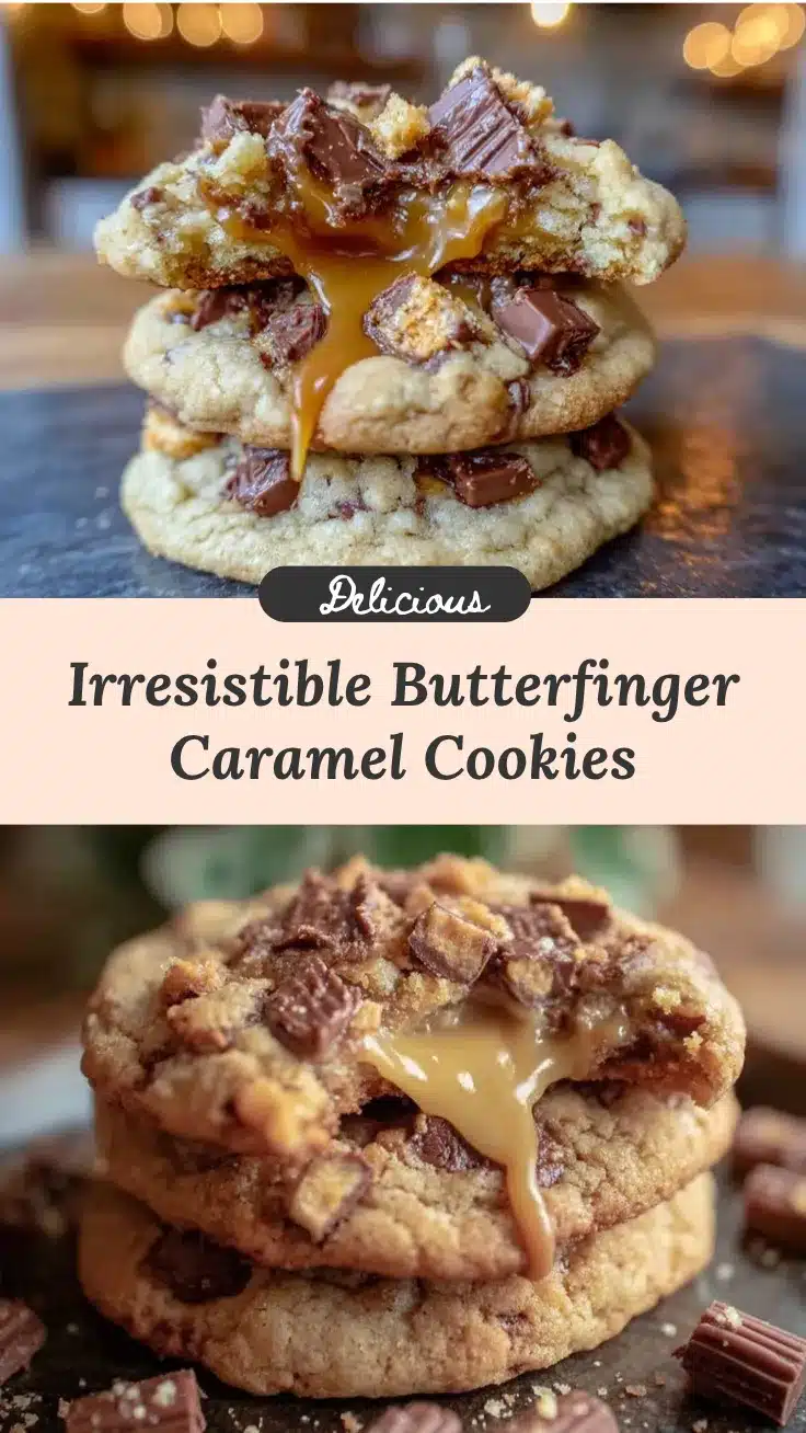 Butterfinger Caramel Crunch Cookies recipe