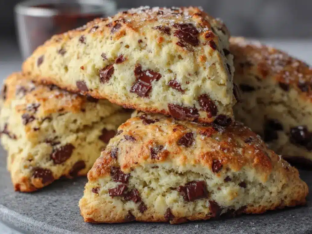 chocolate chip scones - featured image