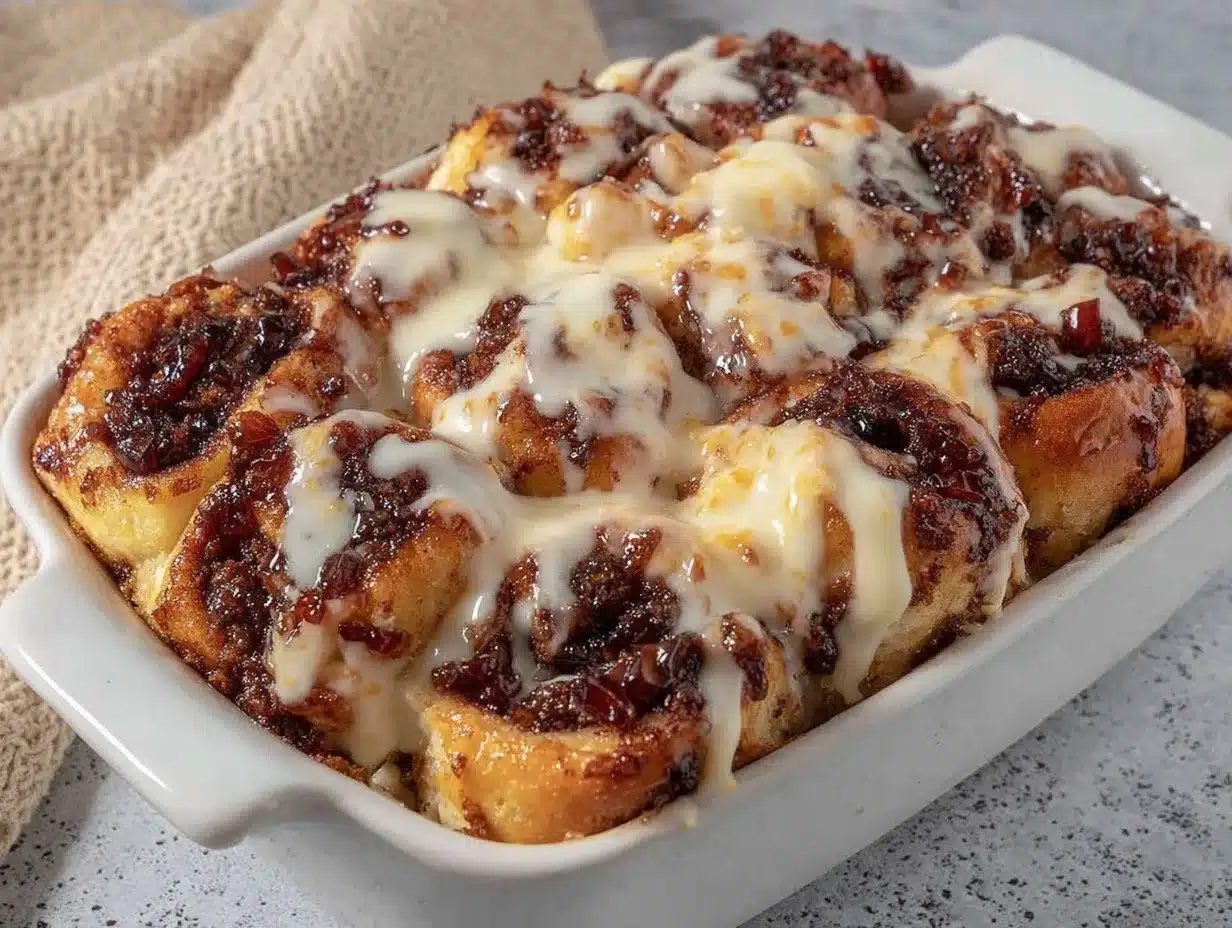 cinnamon roll casserole preparation steps