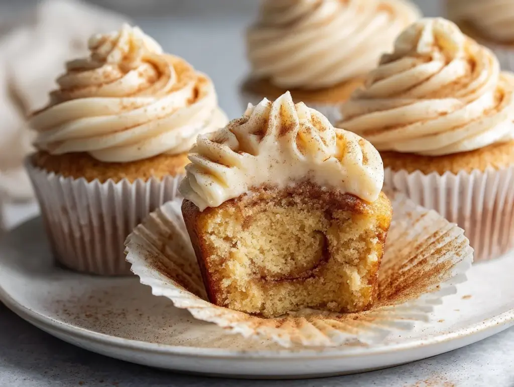 Cinnamon Roll Cupcakes - featured image