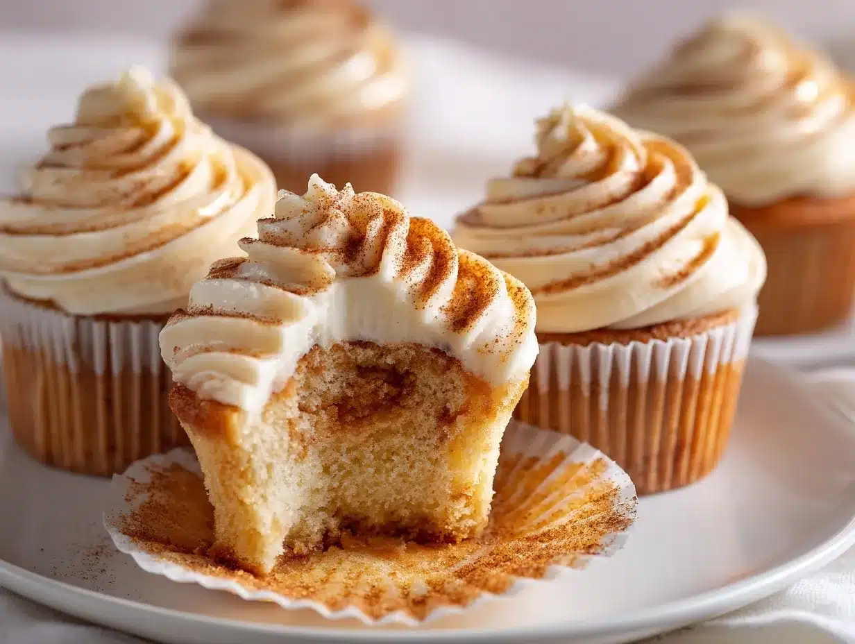 Cinnamon Roll Cupcakes preparation steps