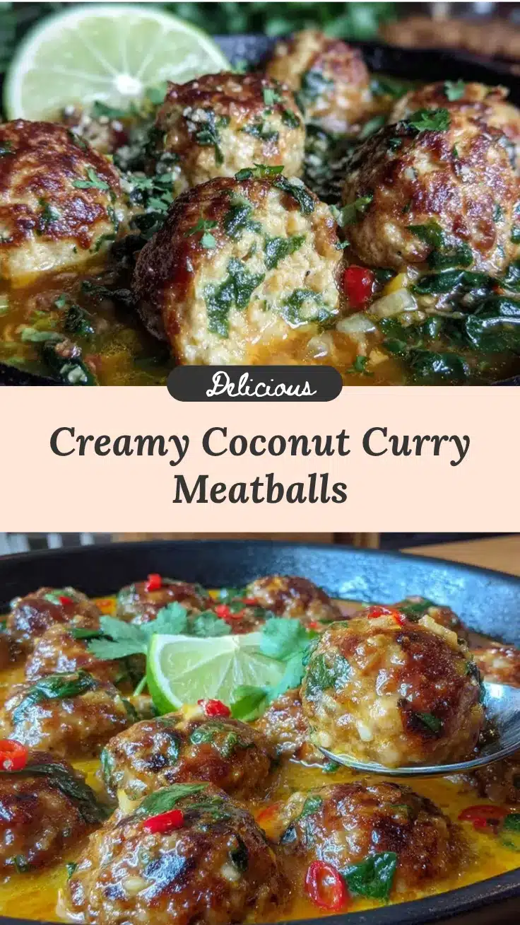 coconut curry chicken meatballs recipe