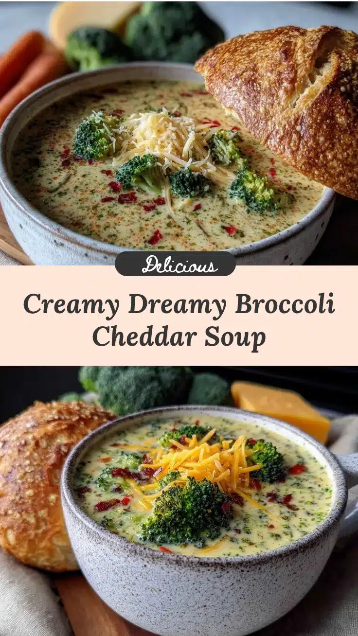 creamy broccoli cheddar soup recipe