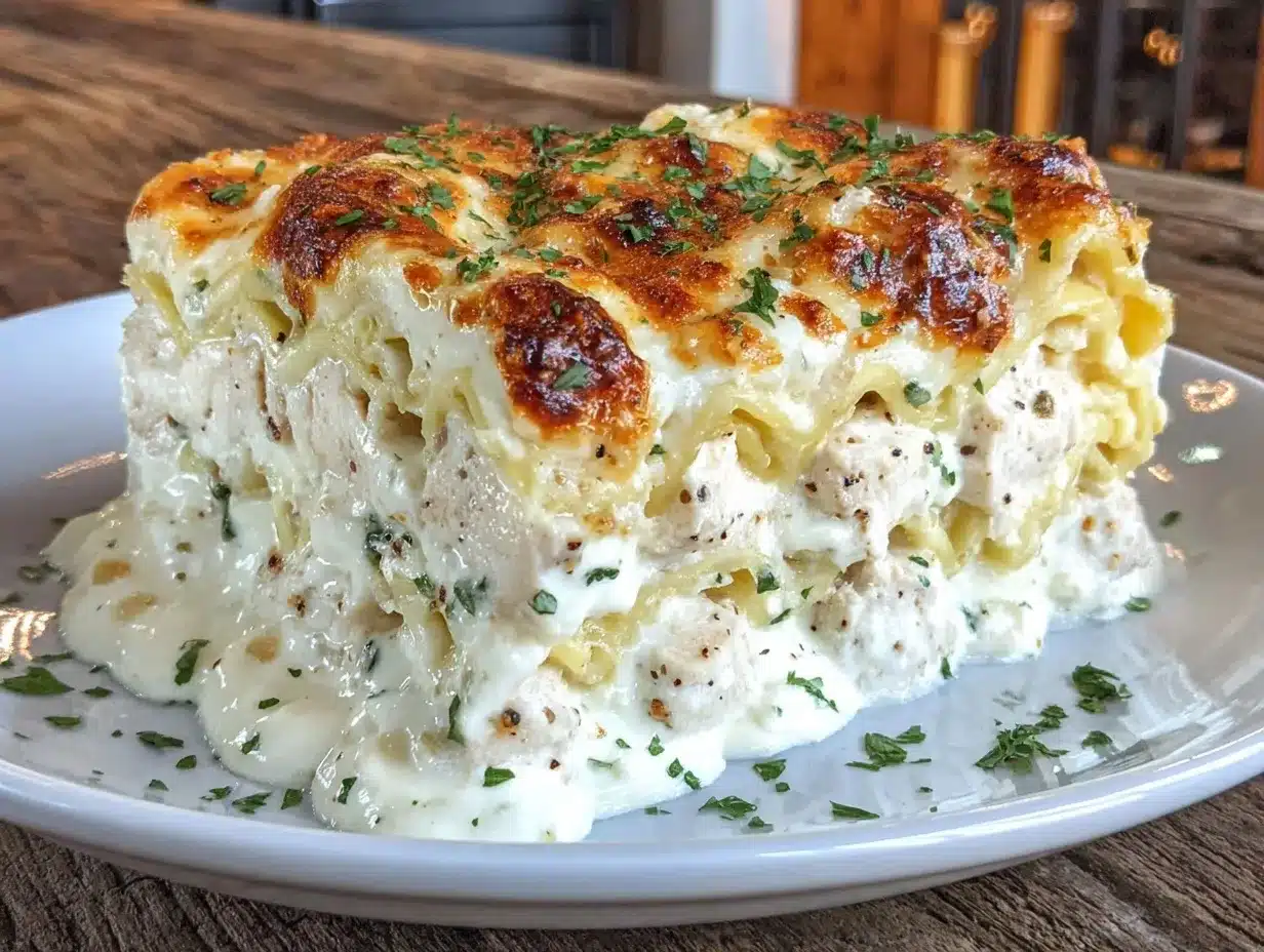 creamy chicken lasagna preparation steps