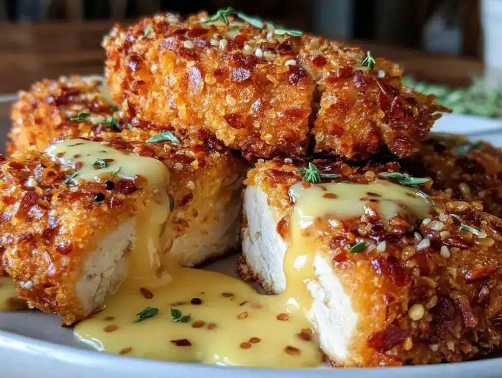 crispy pretzel chicken - featured image