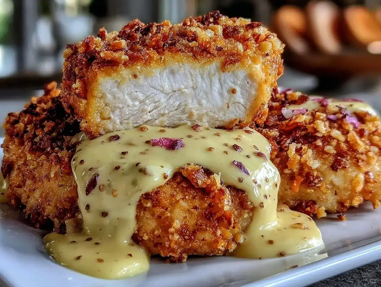 crispy pretzel chicken preparation steps