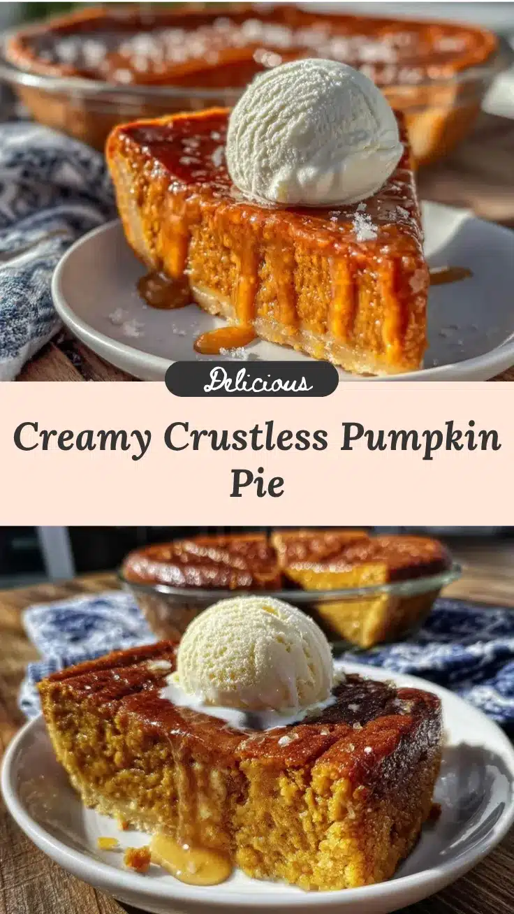 crustless pumpkin pie recipe