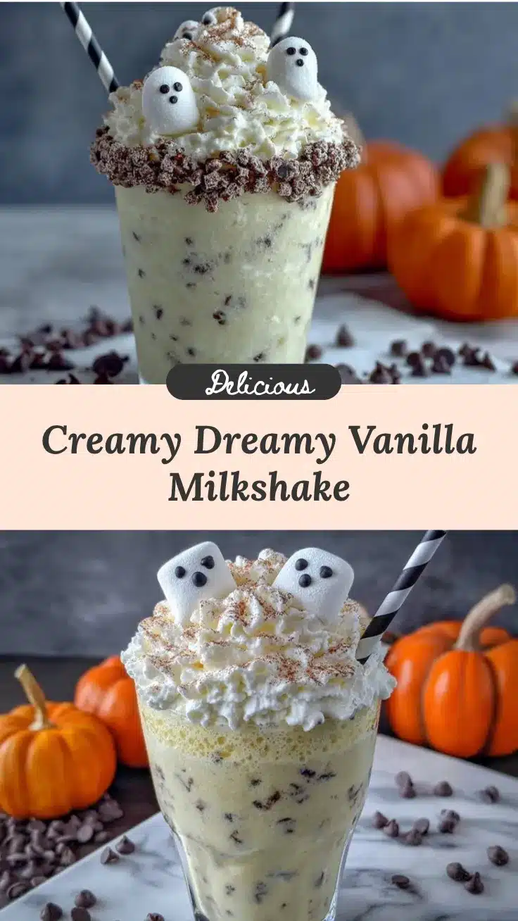 festive vanilla milkshake recipe