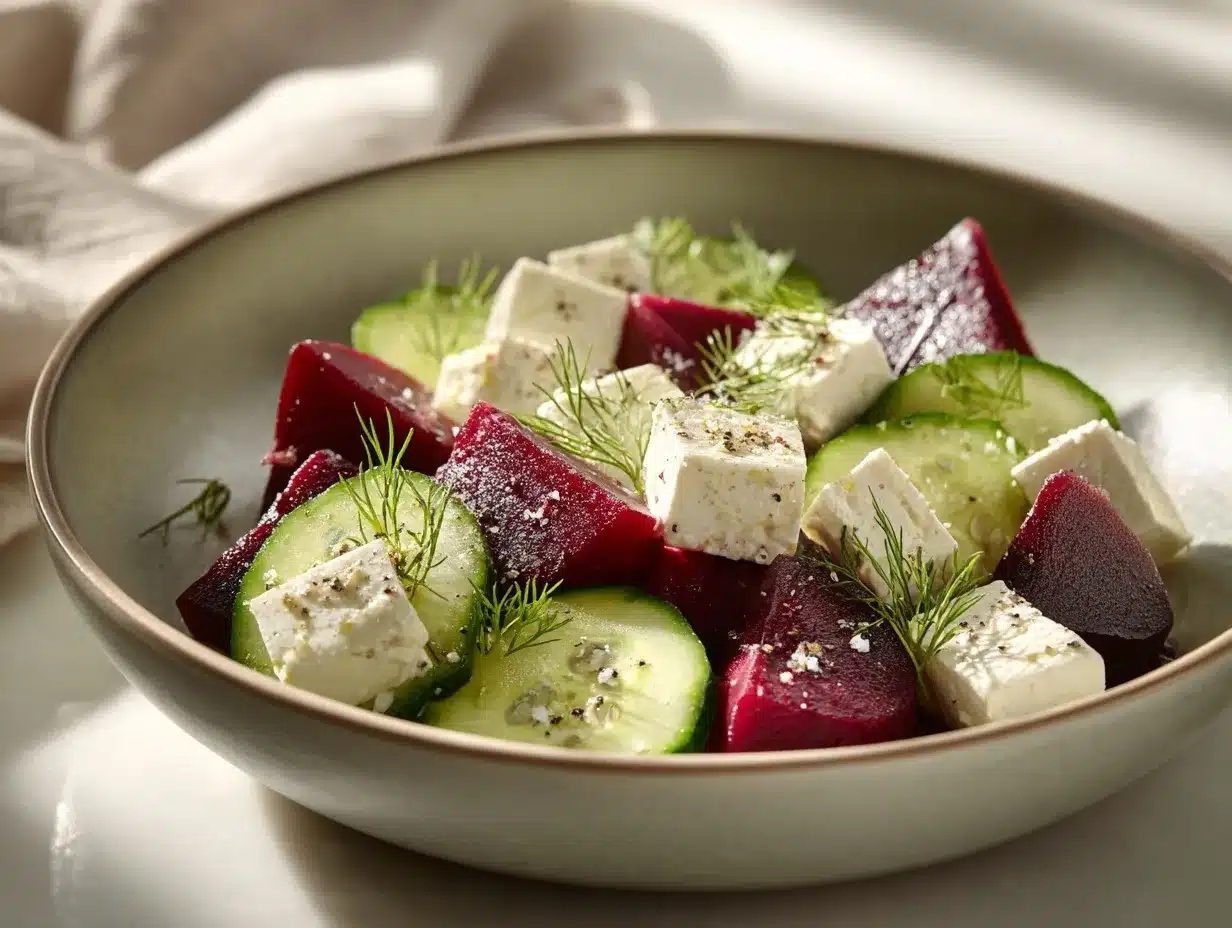 feta beet salad preparation steps