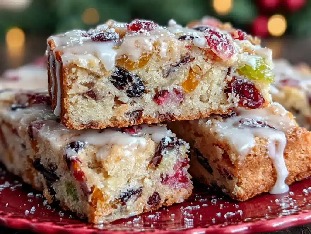fruitcake shortbread cookies - featured image