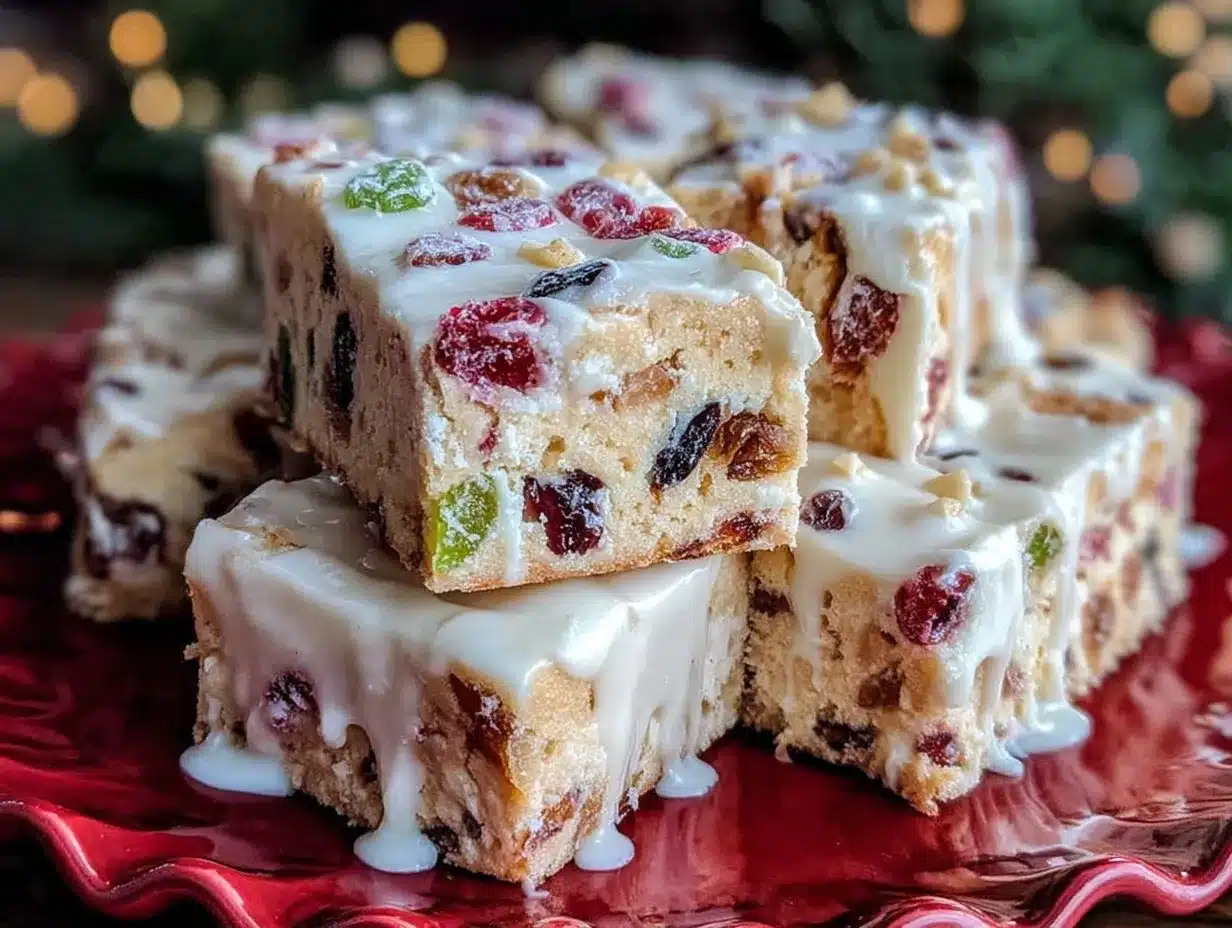 fruitcake shortbread cookies preparation steps